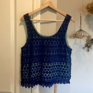 Pink Martini Lace Tank Top